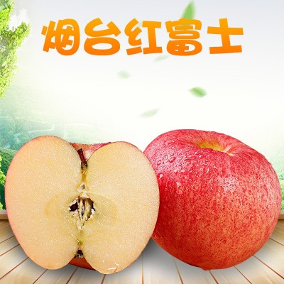 山东栖霞红富士苹果 代发3/8斤新鲜应季水果冰糖心脆甜红富士苹果