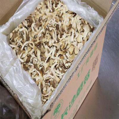 厂家直供湘蕈鲍鱼菇干货凤尾M湖南出口批发食用菌5kg整箱散货装