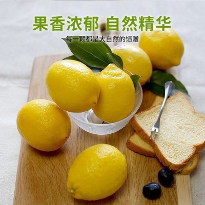 四川安岳产地柠檬新鲜水果黄柠檬皮薄多汁中大果整箱批发一件代发
