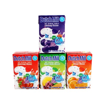 网红达美酸奶酸奶饮品橙子草莓蓝莓综合水果味酸奶乳制品整箱批发